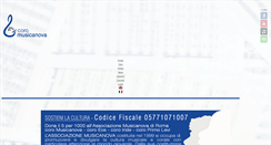 Desktop Screenshot of coromusicanova.it