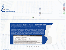 Tablet Screenshot of coromusicanova.it